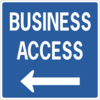 Business Access Sign Clip Art